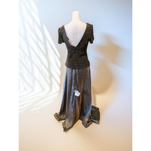 NWT Vintage Cache Evening Gown Size 8 Metallic Princess Maxi Dress - Picture 4 of 13